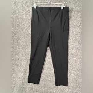 J Jill Pants Womens Small Black Ponte Slim Leg Ankle Pull On Stretch Work